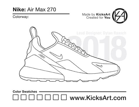 Nike Air Max 270 Ausmalbilder 